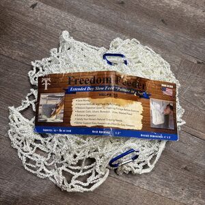 Kensington Freedom Feeder Slow Extended Day Mesh Net bag 4X3’ White 45+ Lbs New
